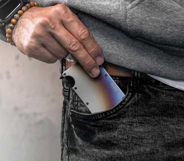 Titanium - Burnt - Money Clip