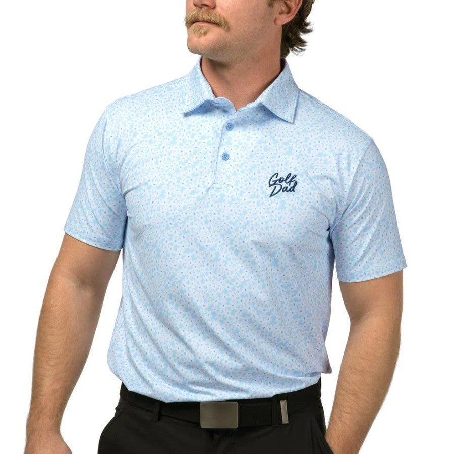 Golf Dad Floral Printed Polo