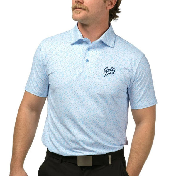 Golf Dad Floral Printed Polo