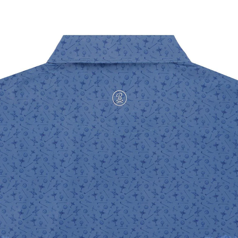 Barstool Golf x 2025 Ryder Cup Liberty Printed Polo - Navy