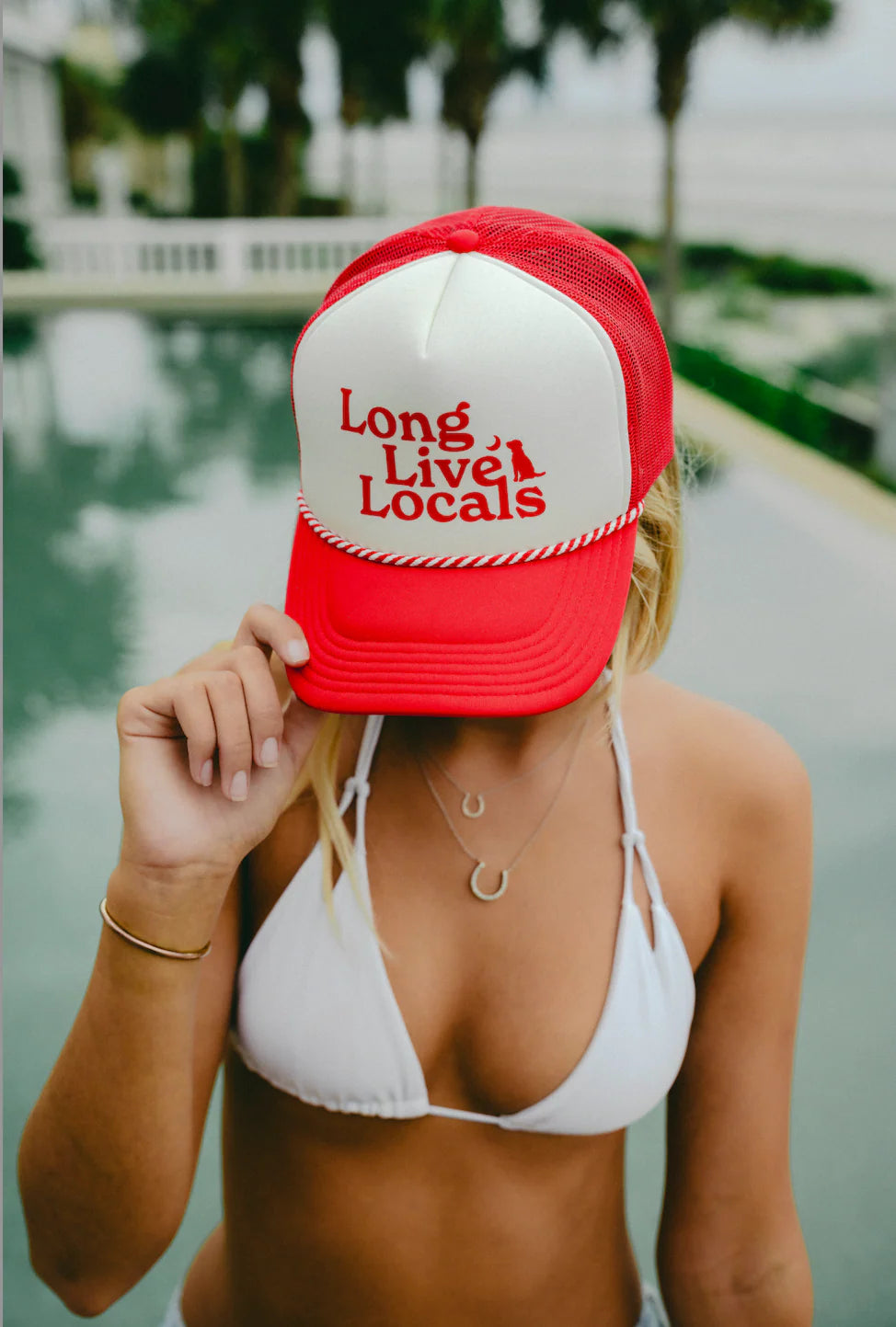 LG Long Live Foam Trucker Hat - Red & White