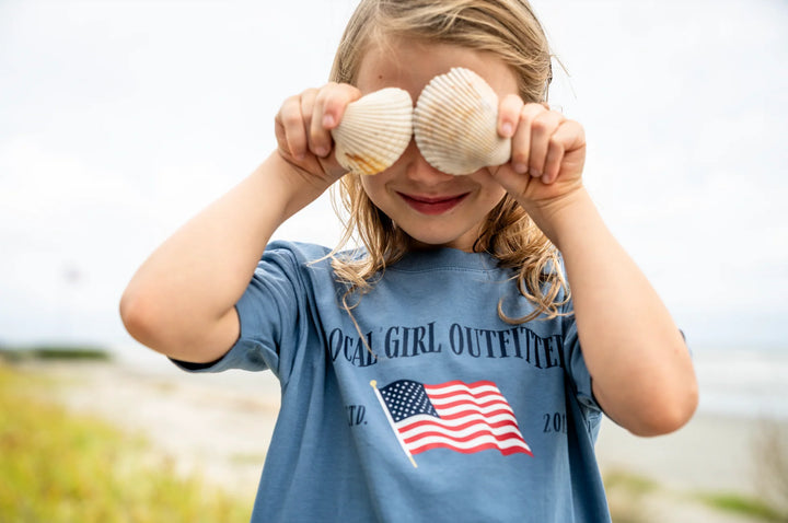 LG Youth Stars & Stripes T-Shirt - Slate