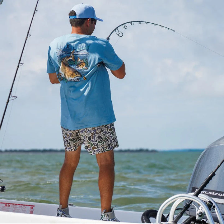 Redfish Hook SS Tee - Slate