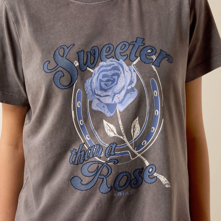 Sweet Rose T-Shirt - Grey