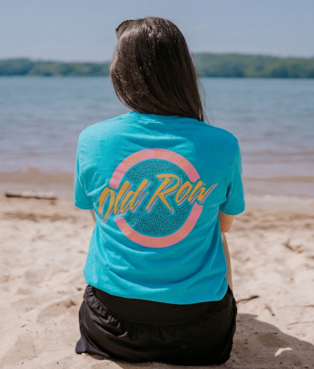 Circle Logo Pocket Tee- Lagoon