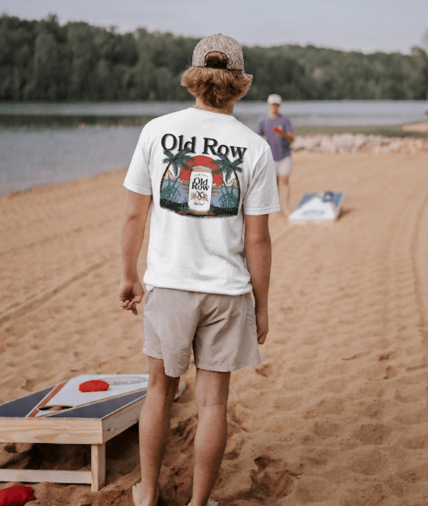 The Beach Cerveza Pocket Tee - White
