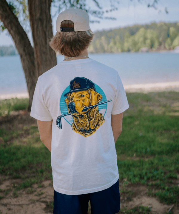 GBC Golf USA Pocket Tee - White