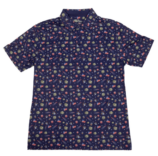 Old Row USA Polo - Navy