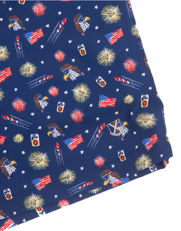 USA Eagle Swim Trunk - Navy