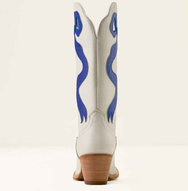 Beaux J Toe Western Boot  - Ivory Pearl/ Wild Blue