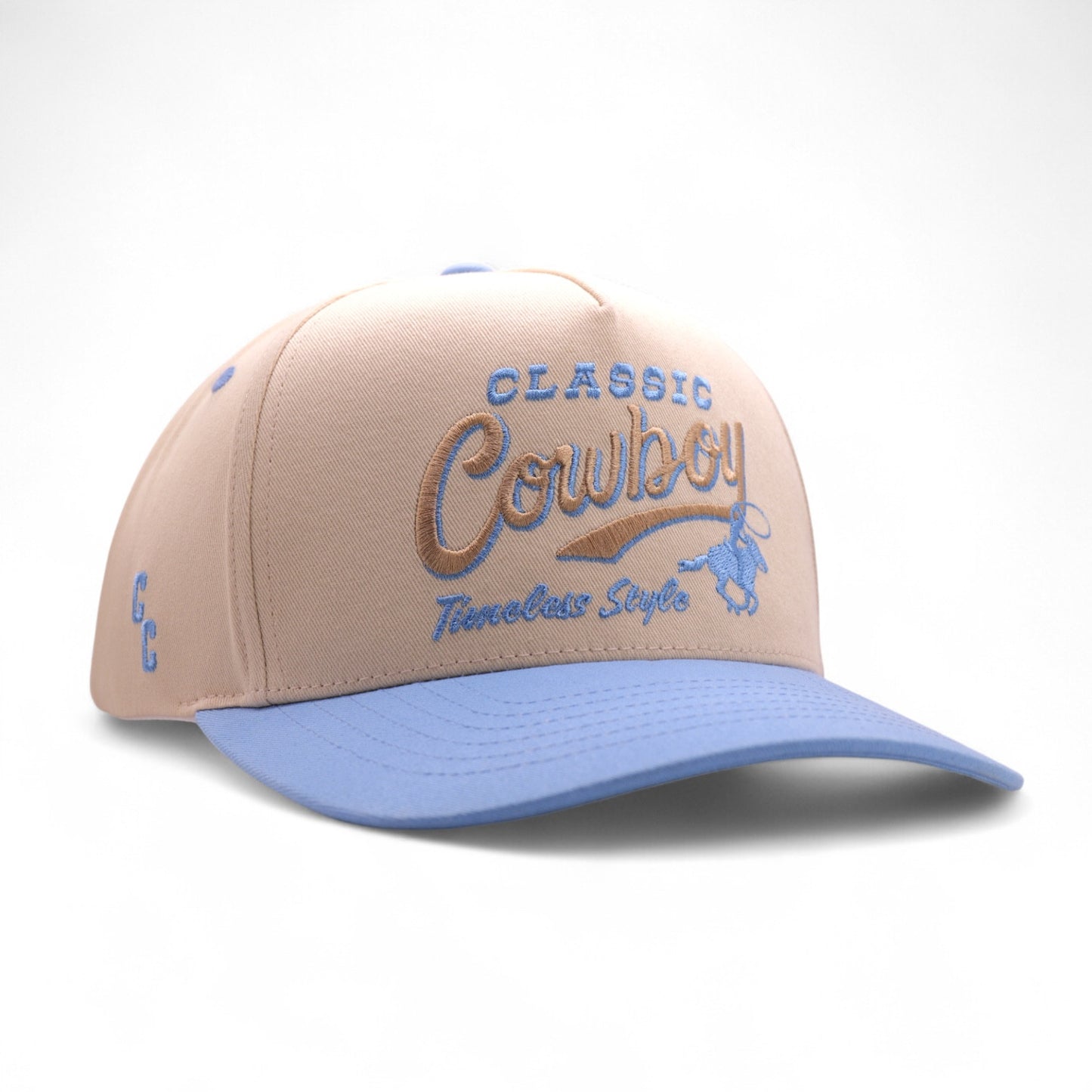 The Sedona Hat - Carolina Blue & Cream