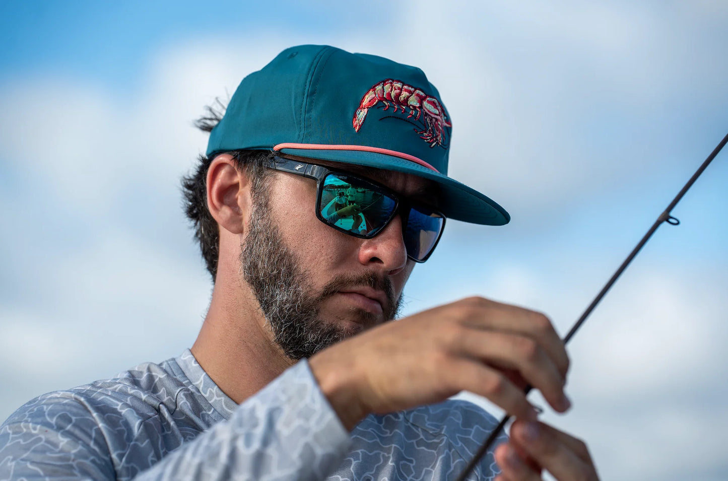 Shrimpo Low Profile Rope Hat - Teal
