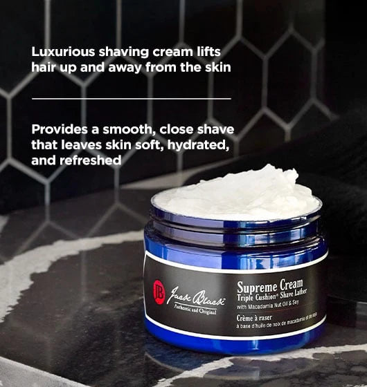 Supreme Cream Triple Cushion® Shave Lather - Macadamia Nut Oil & Soy