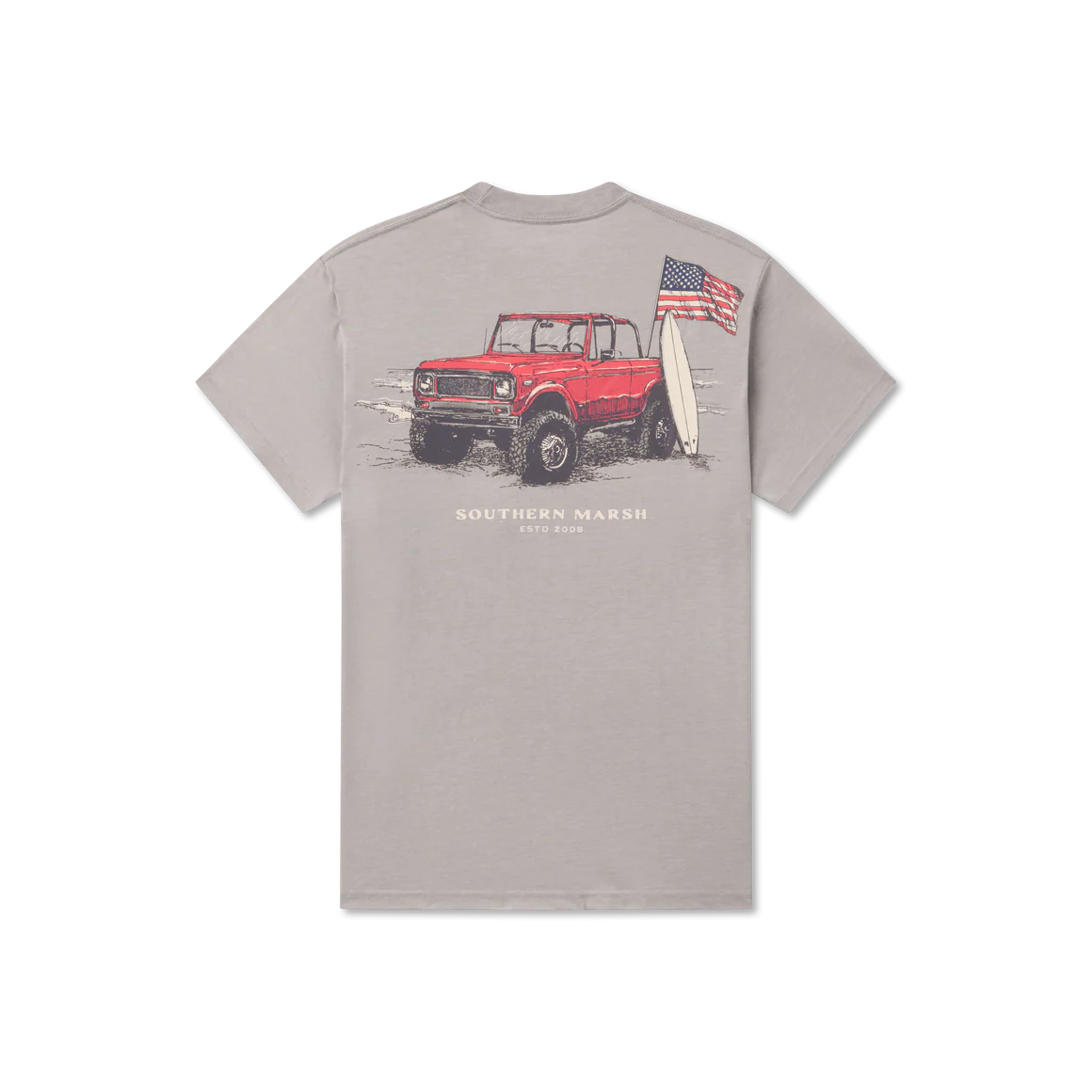 SEAWASH™ Tee - American Beach Rodeo - Light Gray