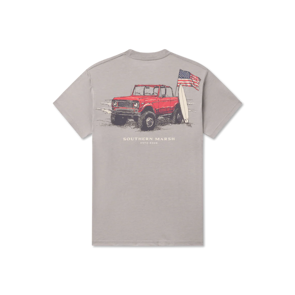 SEAWASH™ Tee - American Beach Rodeo - Light Gray