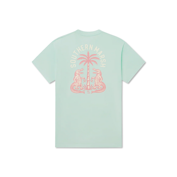 SEAWASH™ Tee - Gator Palm Party - Honeydew