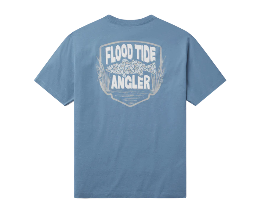 Flood Tide Camo Tee SS -  Nautical Blue