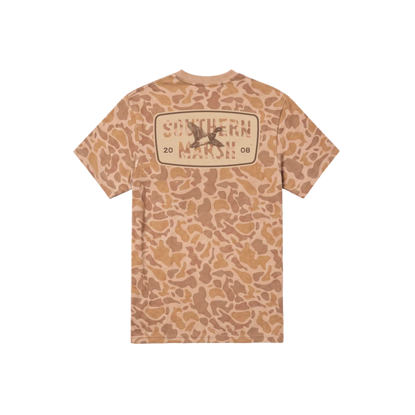 Youth SEAWASH™ Originals Tee - Branding - 08 Duck - Camo Camel