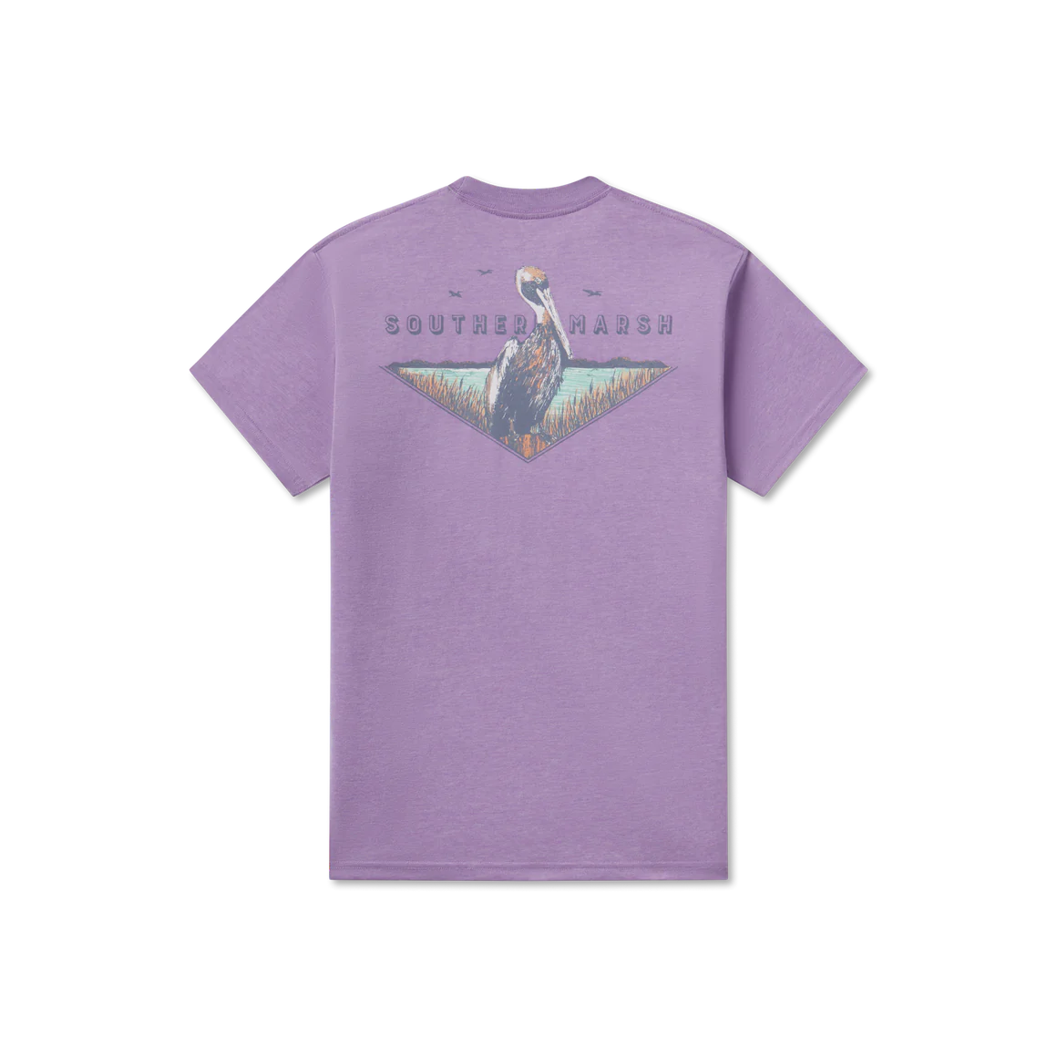 SEAWASH™ Tee - Posted Pelican  -Washed Berry