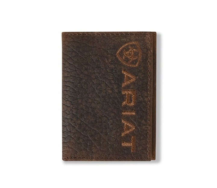 Trifold Bull Hide Brown Wallet