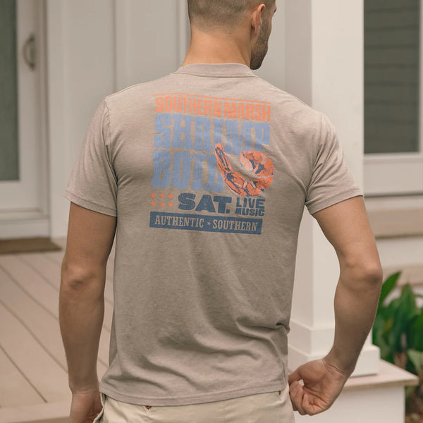 SEAWASH™ Tee - Shrimp Boil- Burnt Taupe