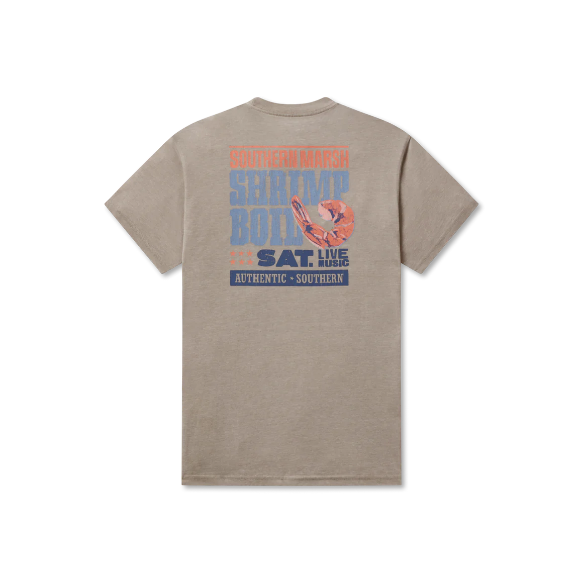 SEAWASH™ Tee - Shrimp Boil- Burnt Taupe