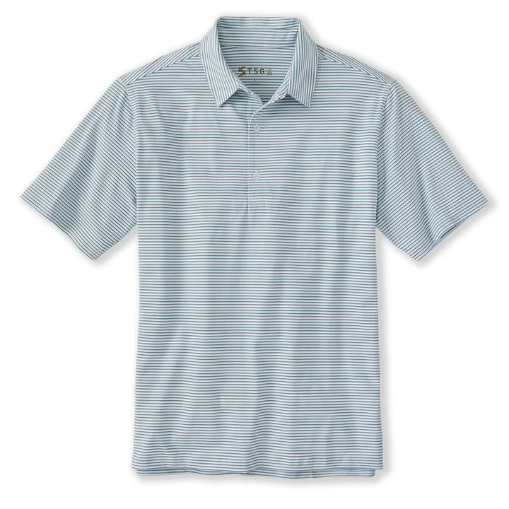 TSG Topper Polo - Mist Reel Stripe