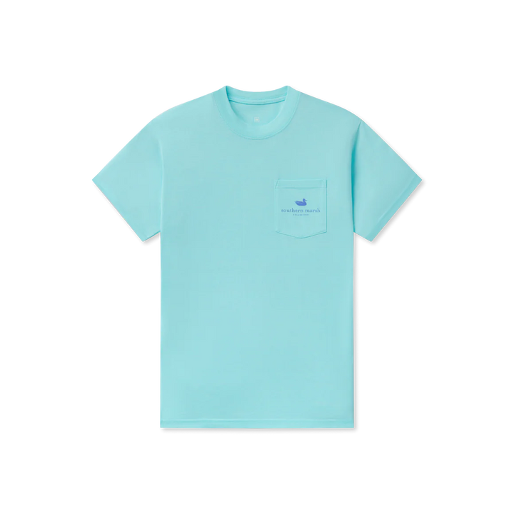 SEAWASH Tee- Spot Sunset Antigua Blue