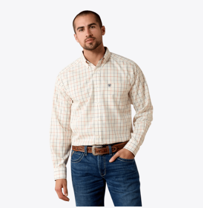 West Classic Fit Shirt - ARCTIC WOLF WINDOW PANE PLAID