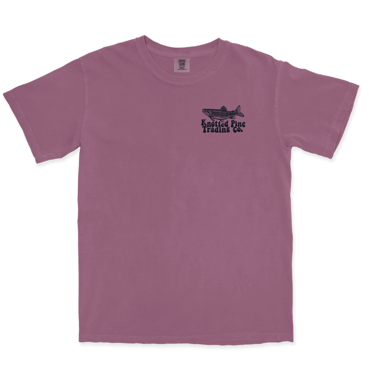 Trippy Trout Tee - Berry