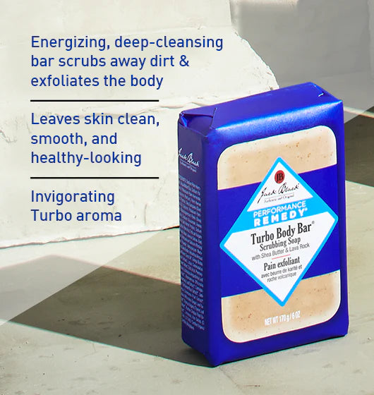 Turbo Body Bar® Scrubbing Soap Shea Butter & Natural Lava Rock