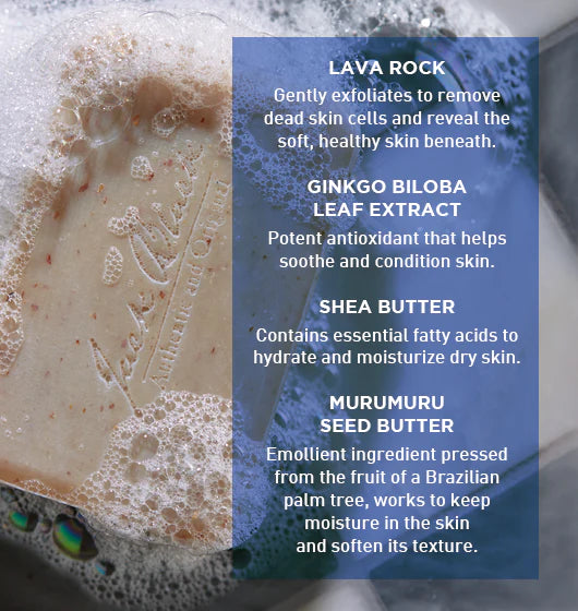 Turbo Body Bar® Scrubbing Soap Shea Butter & Natural Lava Rock