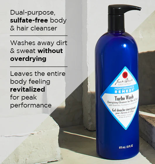 Turbo Wash® Energizing Cleanser for Hair & Body Rosemary, Eucalyptus & Juniper Berry 10 oz