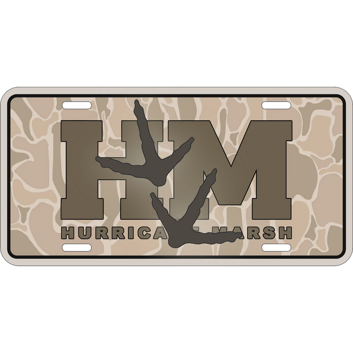 License Plate - Turkey Tracks