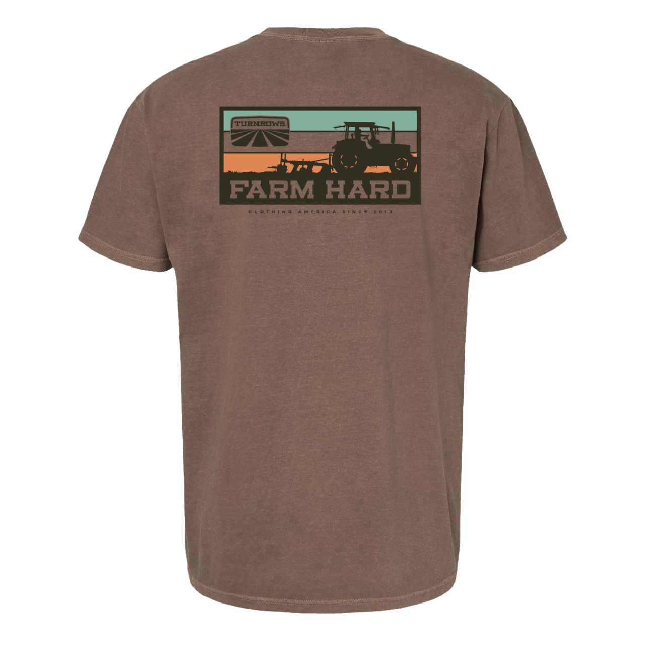 Retro Farm Hard Pocket Tee - Brown