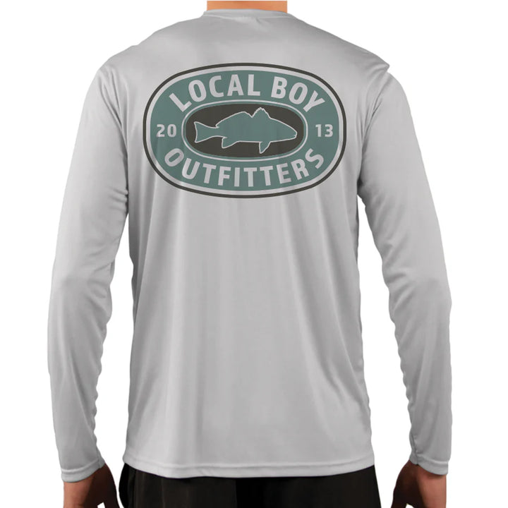 Sandy Red Graphic Performance Shirt - Gray