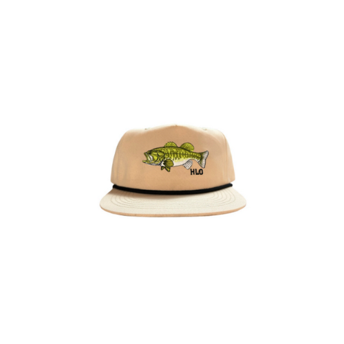 Bucket Mouth Rope Hat - Khaki/Black