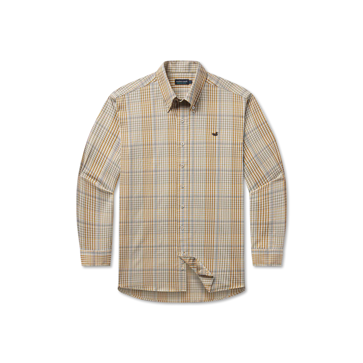 Edgefield Windowpane Dress Shirt - Field Khaki/Dark Olive