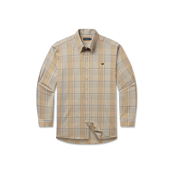 Edgefield Windowpane Dress Shirt - Field Khaki/Dark Olive