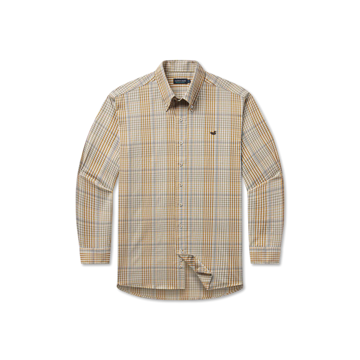 Edgefield Windowpane Dress Shirt - Field Khaki/Dark Olive