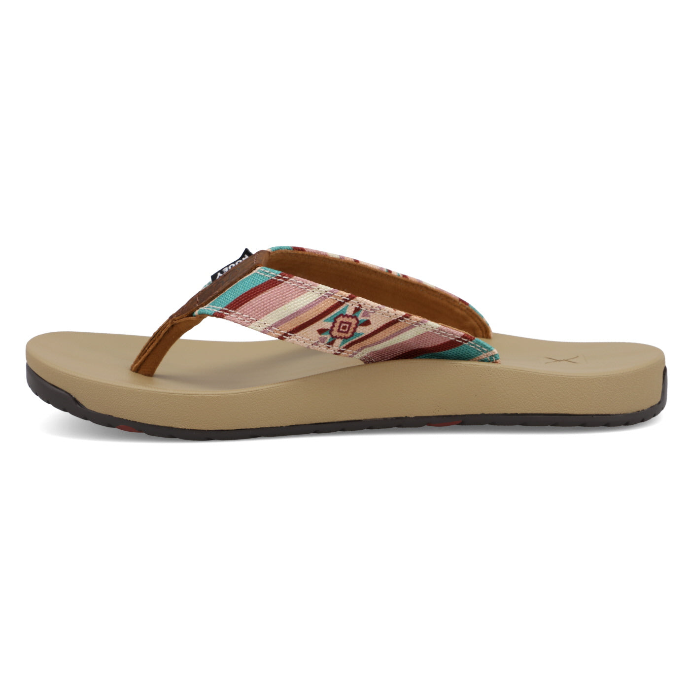 Women's Hooey Flip Flops- Mauve Multi