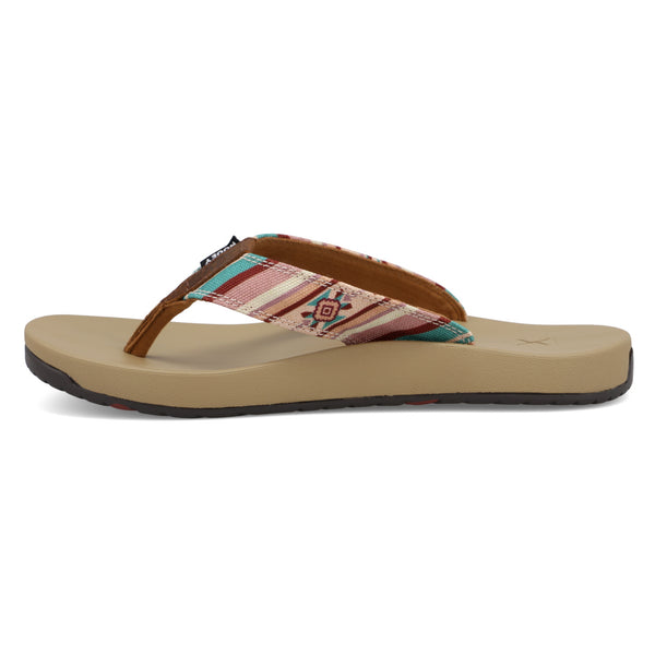 Women's Hooey Flip Flops- Mauve Multi