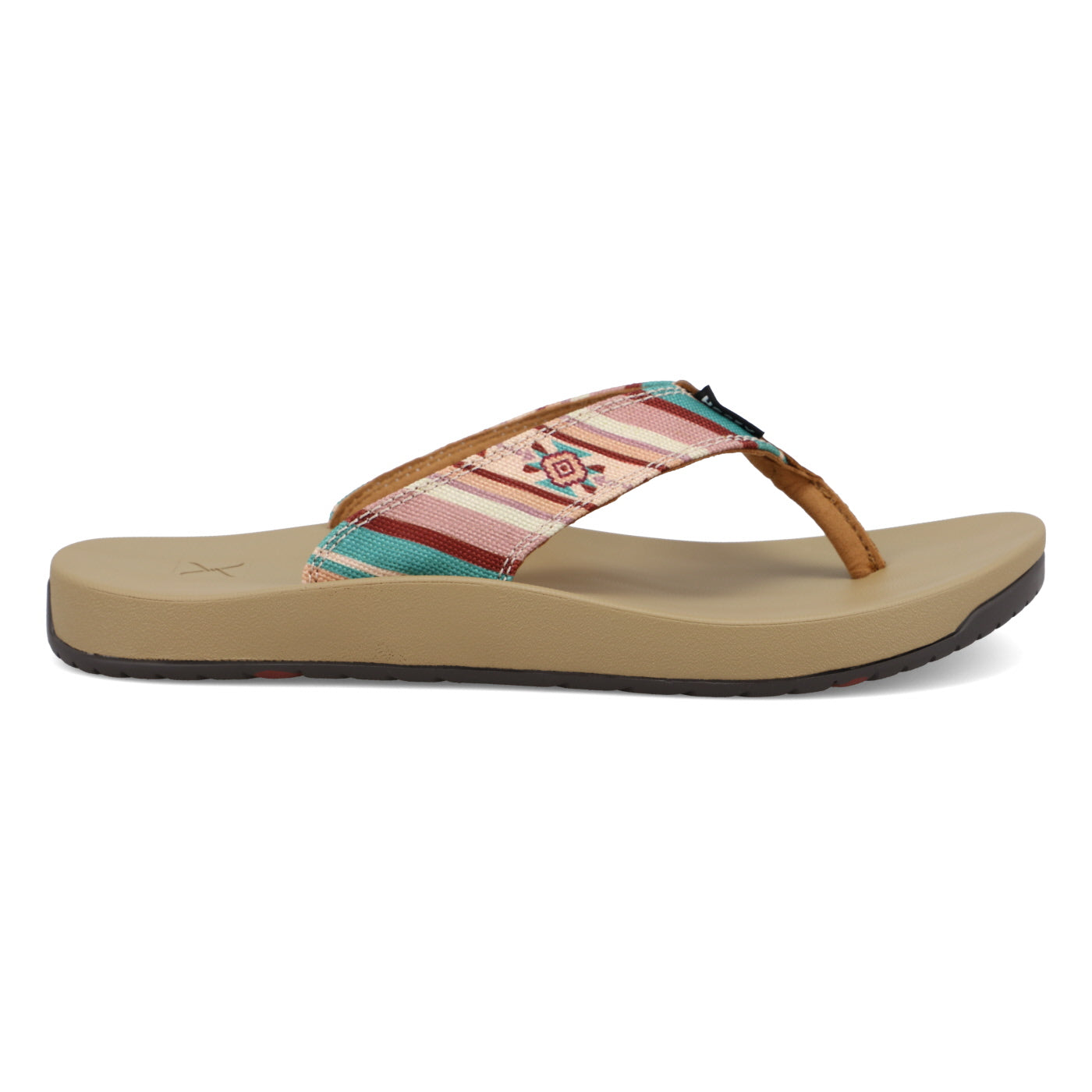 Women's Hooey Flip Flops- Mauve Multi