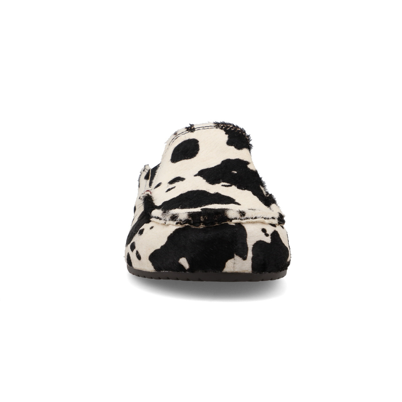 Mule Black & White Cowhide