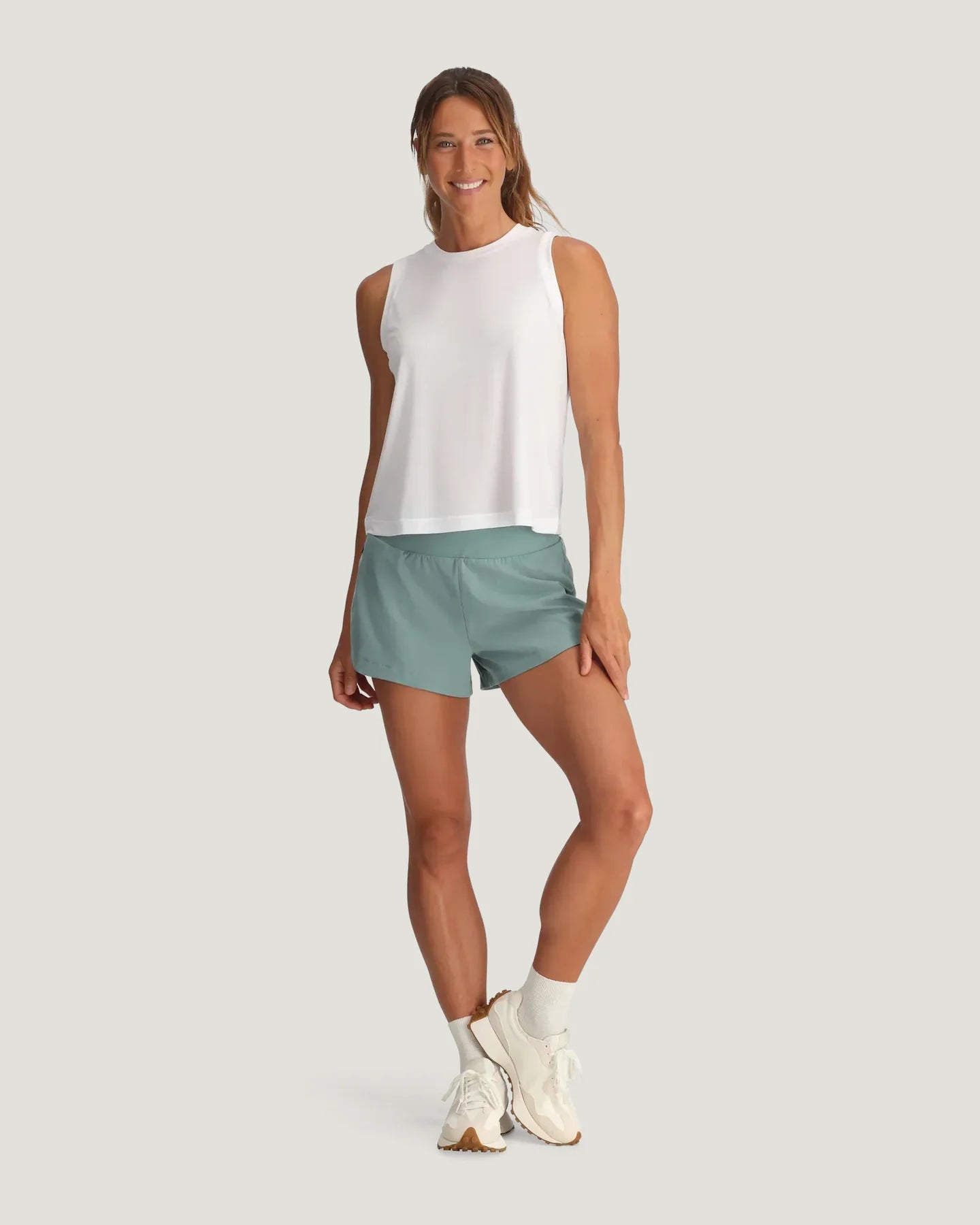Women's Bamboo-Lined Active Breeze Short – 3" - Ocean Mist