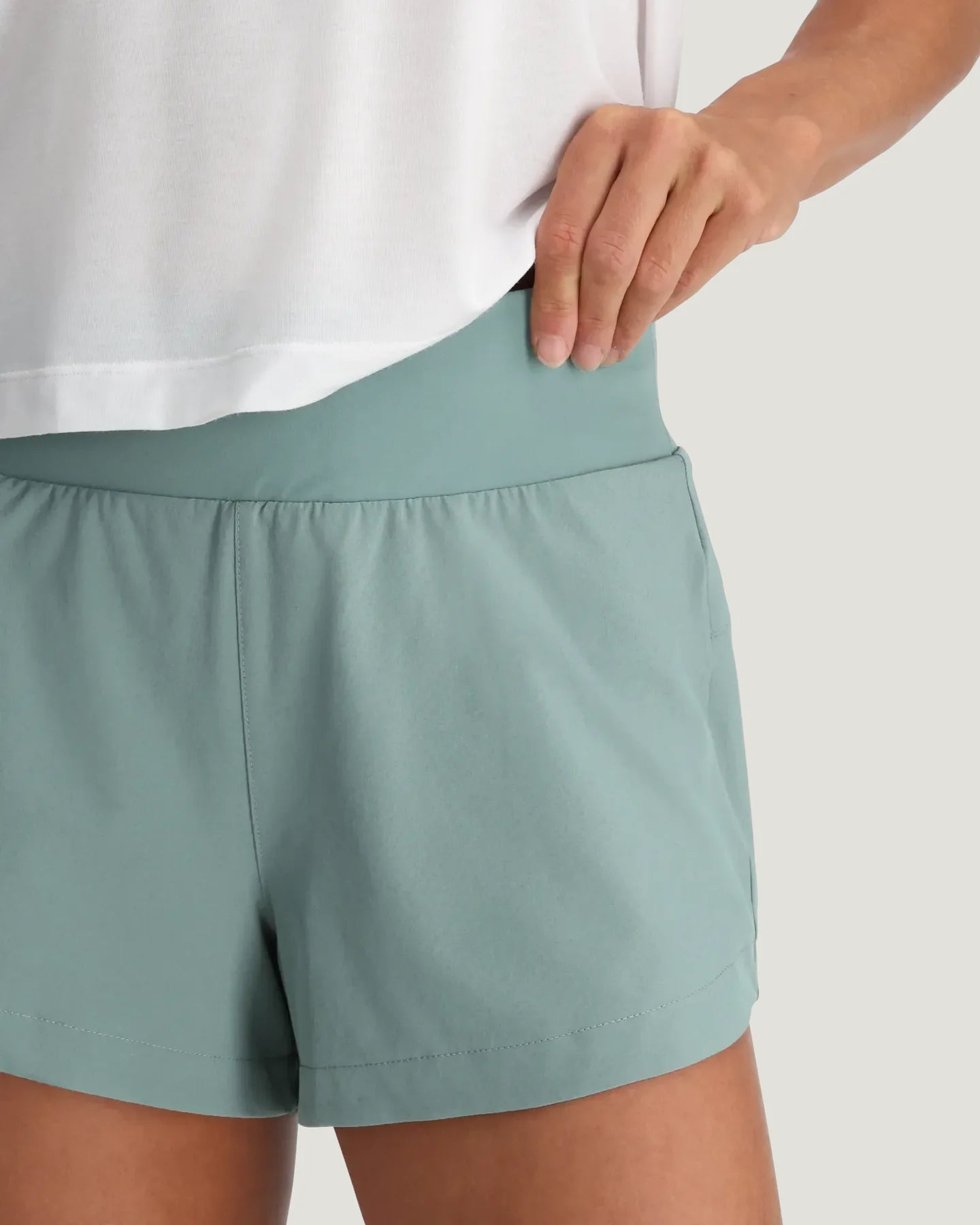 Women's Bamboo-Lined Active Breeze Short – 3" - Ocean Mist