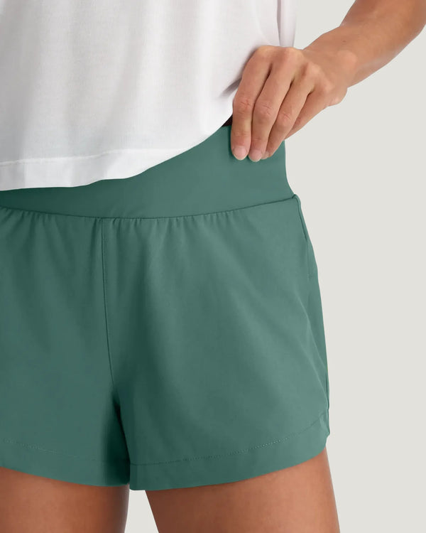Women's Bamboo-Lined Active Breeze Short – 3" - Sea Pine