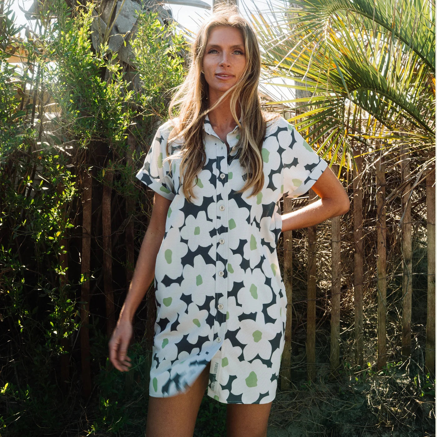 BreezeWeave Dress - Castle Wall