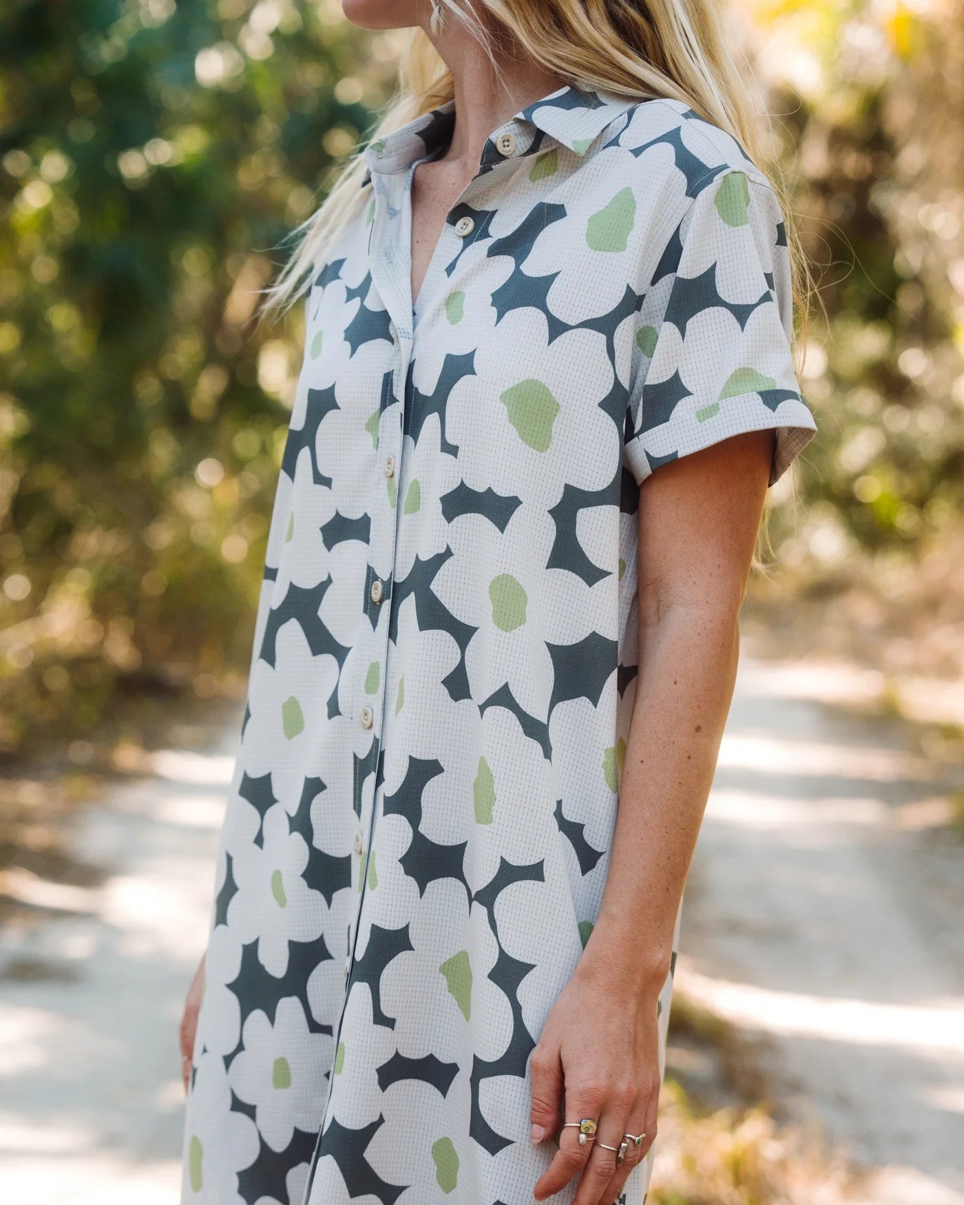 BreezeWeave Dress - Castle Wall