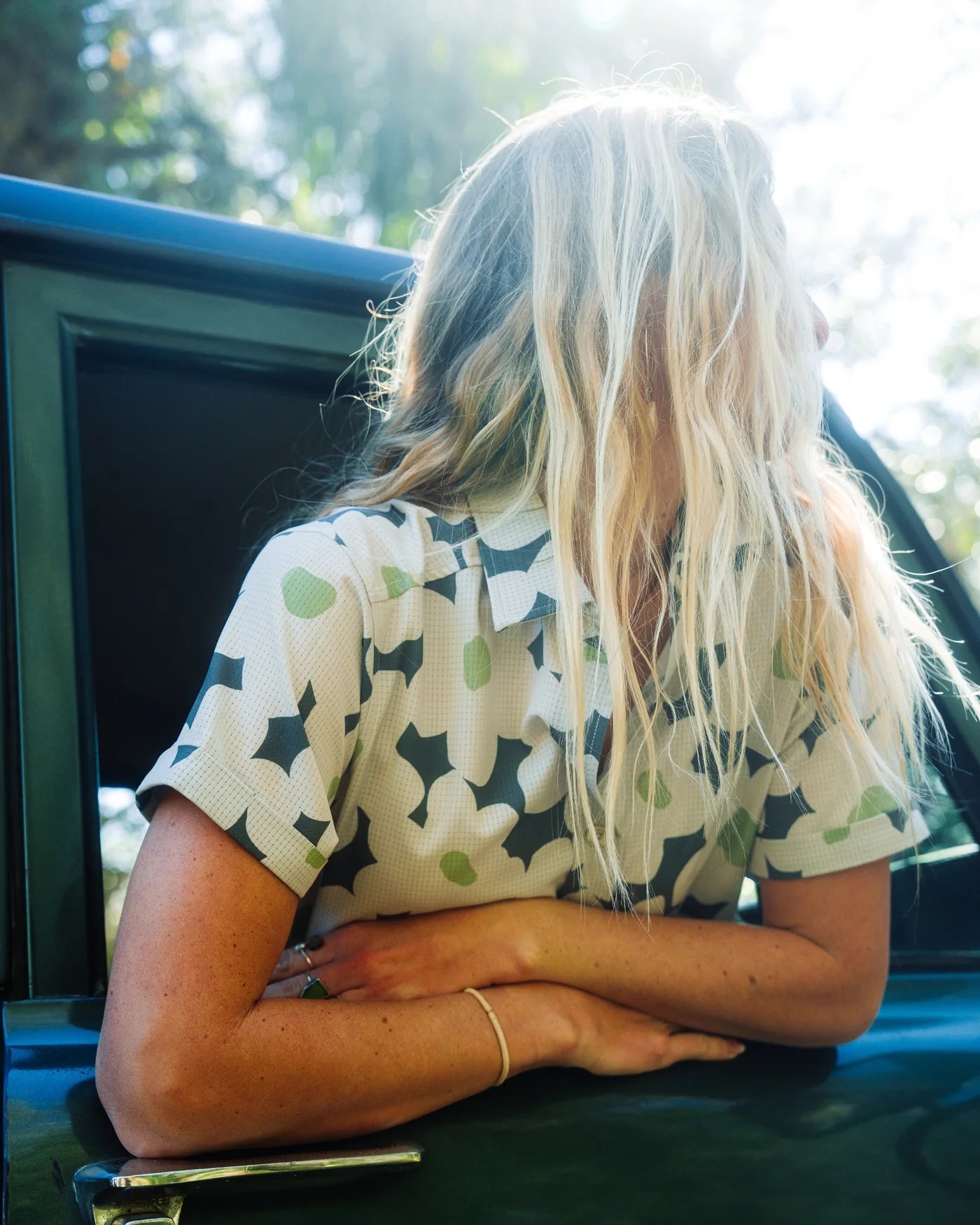 BreezeWeave Dress - Castle Wall